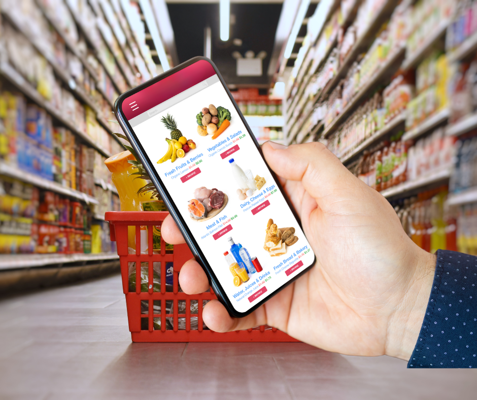 QR kódy a aplikace supermarketů