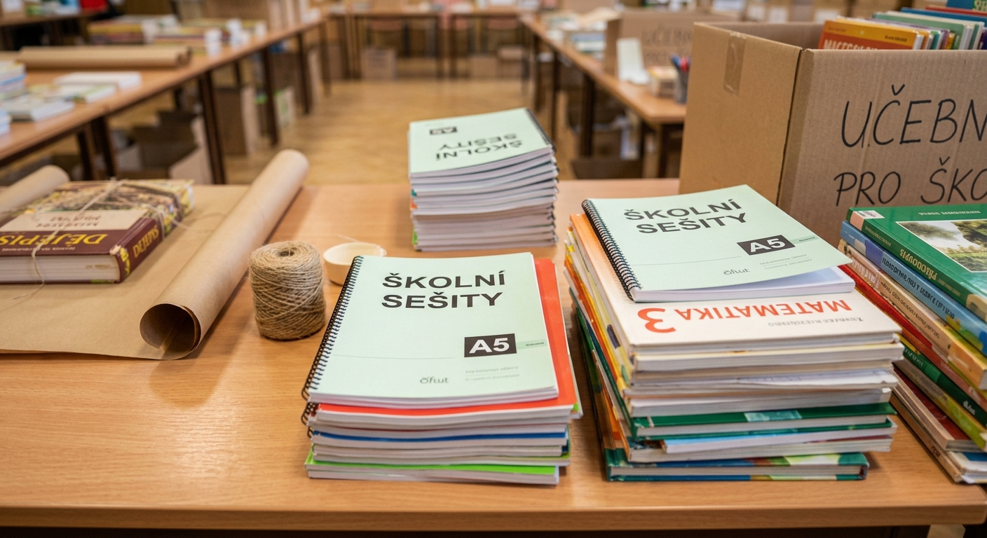 Balení učebnic, knih a pracovních sešitů Balení učebnic, knih a pracovních sešitů